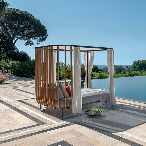 Letto da giardino a baldacchino - Swing - Ethimo - matrimoniale / contemporaneo / FSC