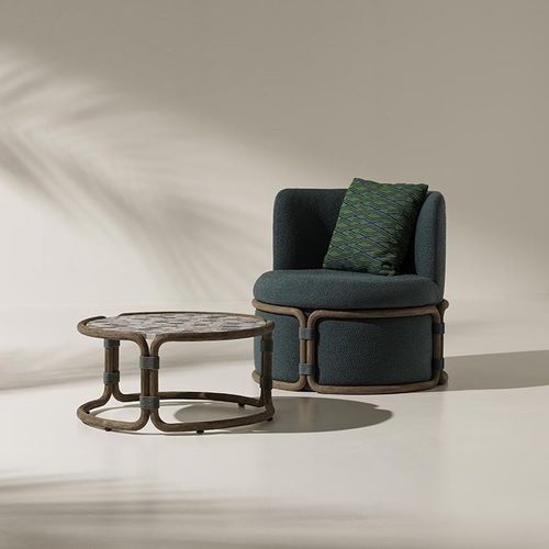 Chauffeuse contemporanea - Rotin - Ethimo - in poliestere / in polipropilene / in teak
