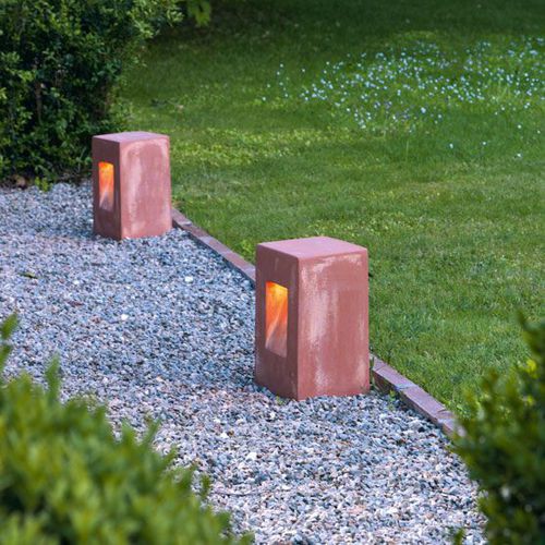 Lampioncino da giardino - Step - Ethimo - contemporaneo / in terracotta / LED