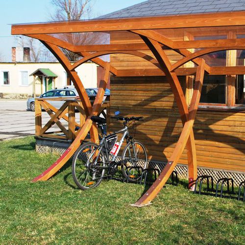Pensilina per biciclette per spazi pubblici - DUNDEE - EcoCurves - per zone urbane