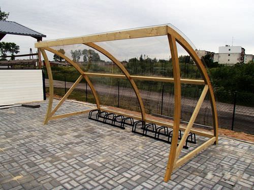 Pensilina per biciclette per spazi pubblici - BOLTON - EcoCurves - per zone urbane