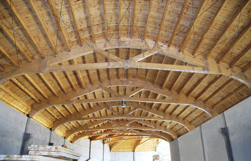 Trave in legno lamellare - EcoCurves - rettangolare / ad arco / per costruzione circolare