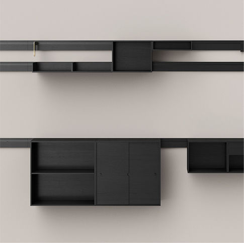 Mensola - IL KILOMETRE - karakter - contemporaneo / in legno / in alluminio