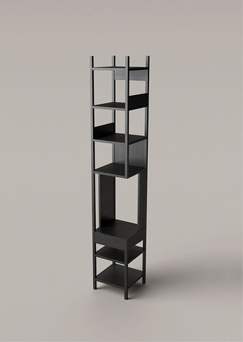 Scaffale contemporaneo - LUNGAGOLO - karakter - in legno / in acciaio / di Achille Castiglioni