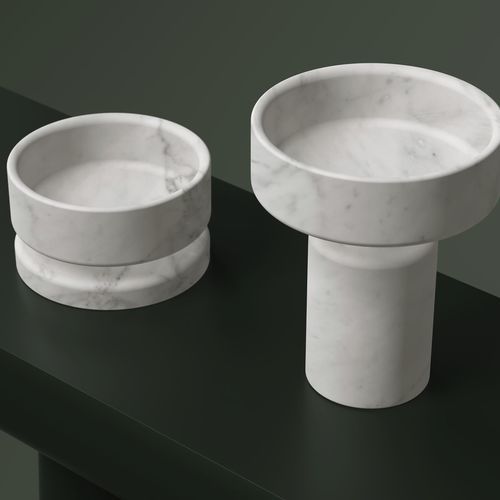 Scultura in marmo - MANGIAROTTI MARBLES - karakter - da appoggio / contract / bianca