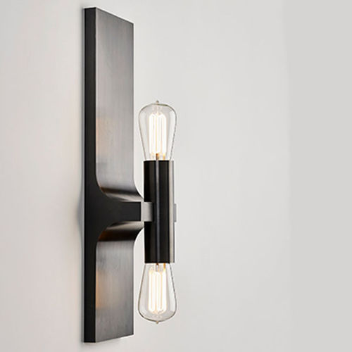 Applique classica - WALCOTT TWIN - TEKNA - da interno / in ottone / in vetro