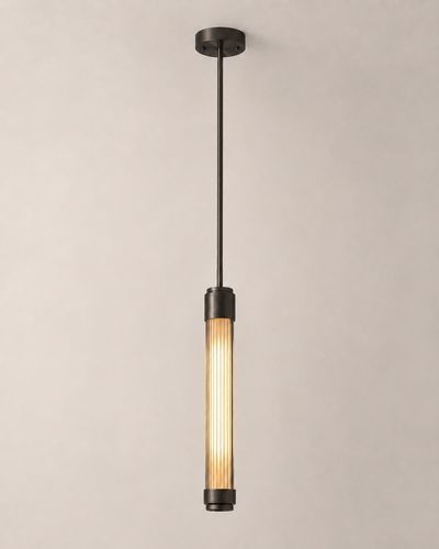 Lampada a sospensione - KEMBLEFORD DROP LARGE - TEKNA - in ottone / in vetro smerigliato / vintage