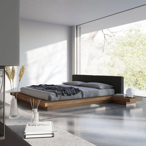 Letto matrimoniale - WORTH - MODLOFT - contemporaneo / imbottito / in pino