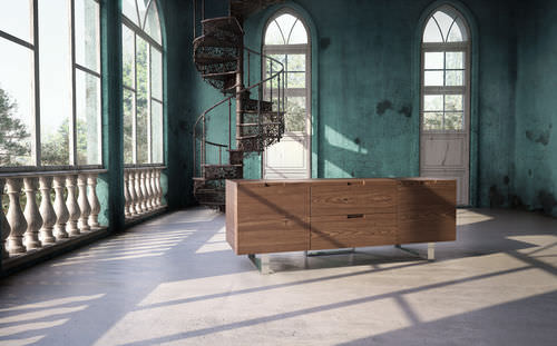 Mobile porta TV contemporaneo - ELDRIDGE - MODLOFT - in legno