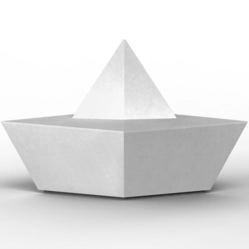 Panca per spazi pubblici design originale - PAPERBOAT - URBASTYLE - in calcestruzzo / per scuola