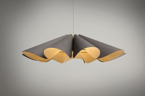 Lampada a sospensione - DELFINA - Wep light - impiallacciata in legno / contemporanea / con cavo