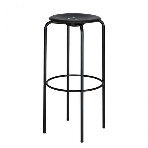Sgabello da bar contemporaneo - 2052 - Engelbrechts - in rovere / in noce / con supporto in metallo