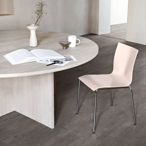 Sedia visitatore contemporanea - 101 - Engelbrechts - da interno / in pelle / in cromo