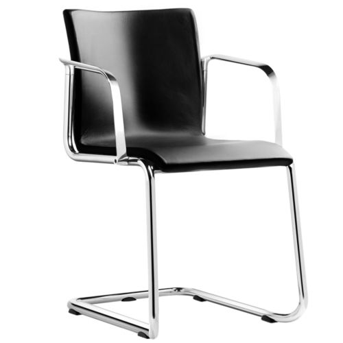 Sedia contemporanea - XL 131 - Engelbrechts - da interno / in alluminio lucido / con supporto in metallo cromato