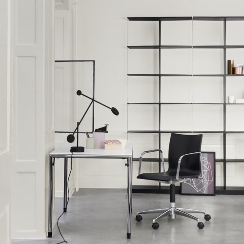 Sedia da ufficio contemporanea - XL 134 - Engelbrechts - in alluminio / con supporto in alluminio / imbottita