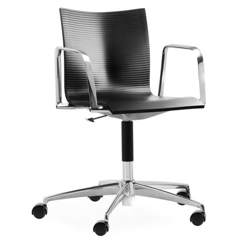 Sedia da ufficio contemporanea - XL 135 - Engelbrechts - da interno / in alluminio / con supporto in alluminio