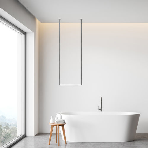 Scaldasalviette elettrico - Air Round - FOURSTEEL - 0...500 w / design minimalista / in acciaio inossidabile