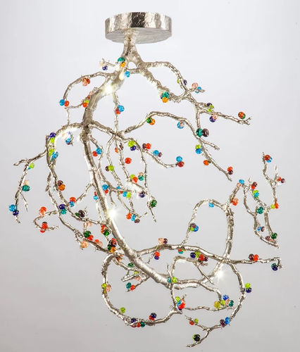 Plafoniera classica - FANTASY TREE - BOHEME DESIGN - rotonda / in vetro / in metallo