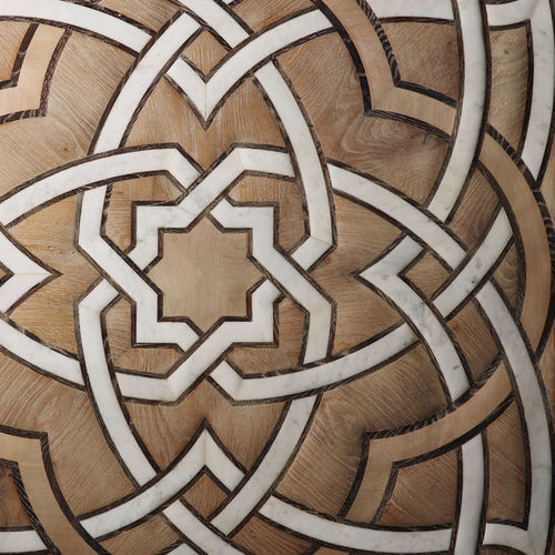 Parquet massello - TALENTI - Parchettificio Toscano Srl - in rovere / con intarsio in marmo / cerato