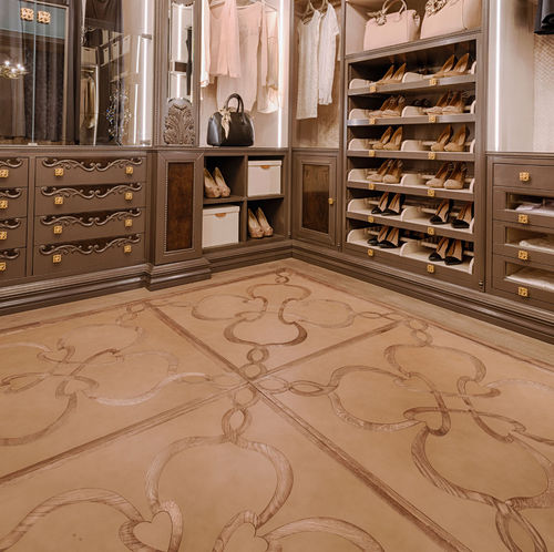 Parquet massello - CALANDRINO - Parchettificio Toscano Srl - in rovere / intarsiato / satinato