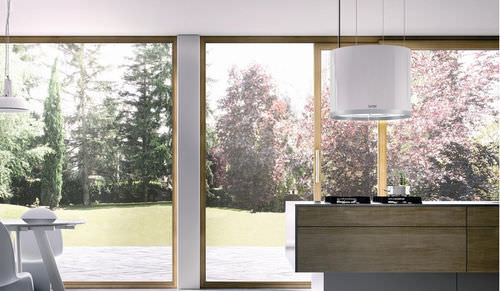 Cappa a isola - SKYLINE ROUND - Berbel - design originale / con illuminazione integrata