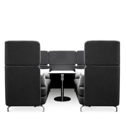 Divano contemporaneo - W-LOUNGE - Wagner - Eine Marke der Topstar GmbH - in lana / in pelle / con schienale alto