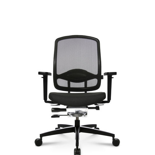 Poltrona da ufficio contemporanea - ALUMEDIC 5 - Wagner - Eine Marke der Topstar GmbH - a rete / in pelle / in alluminio
