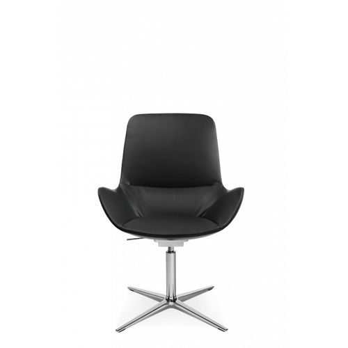 Sedia visitatore contemporanea - W-CLUB LOW - Wagner - Eine Marke der Topstar GmbH - da interno / in tessuto / con supporto in metallo