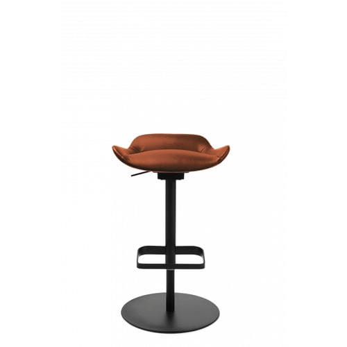 Sgabello da bar contemporaneo - W-CLUB - Wagner - Eine Marke der Topstar GmbH - in feltro / con supporto in acciaio / con base centrale