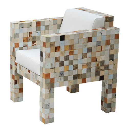 Poltrona contemporanea - 3890-4  - piet hein eek - in tessuto / in materiale di recupero
