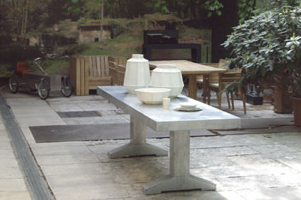 Tavolo contemporaneo - 2070 - piet hein eek - in zinco / rettangolare
