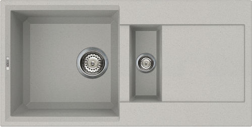 Lavello a 2 vasche - EASY 425 - ELLECI - con gocciolatoio / in composito / da incasso