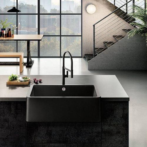 Lavello a 1 vasca - GLOBE  - ELLECI - senza gocciolatoio / in composito / sottotop