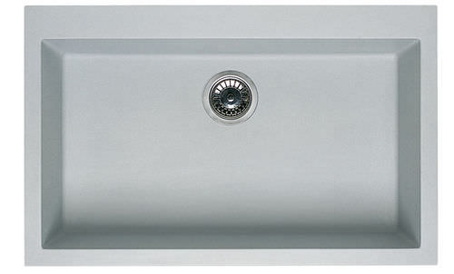 Lavello a 1 vasca - QUADRA 130 - ELLECI - senza gocciolatoio / in composito / da incasso