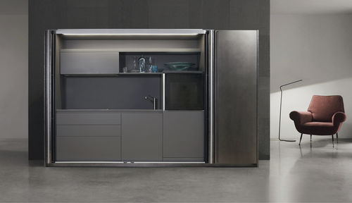 Cucina contemporanea - SYSTEM - Key cucine - in metallo / in composito / a scomparsa