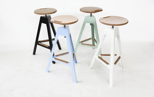 Sgabello da bar contemporaneo - Nautinox Living - con supporto in metallo / da giardino