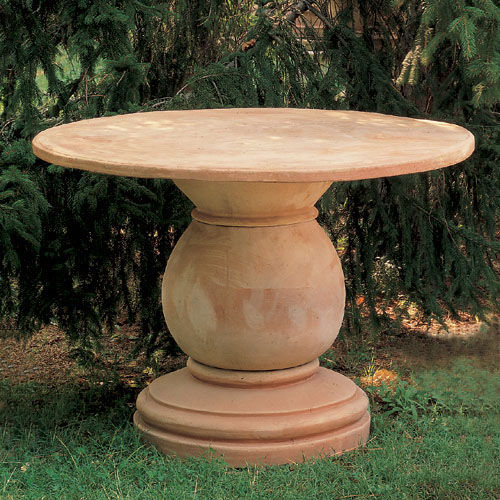 Tavolo classico - Terrecotte Poggi Ugo - in terracotta / rotondo / da giardino