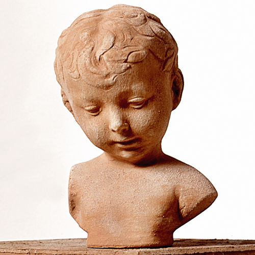 Scultura in terracotta - BUSTO DI PUTTO - Terrecotte Poggi Ugo