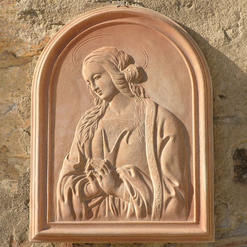 Pannello decorativo da parete - MADONNA DELLA TRINA - Terrecotte Poggi Ugo - in argilla / a rilievo