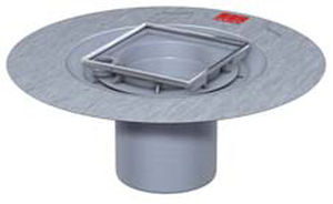 Piletta in acciaio inossidabile - ACO SQUARE GULLY TOP (WETROOM) - Lateral Design Studio - in polipropilene / quadrata / tonda
