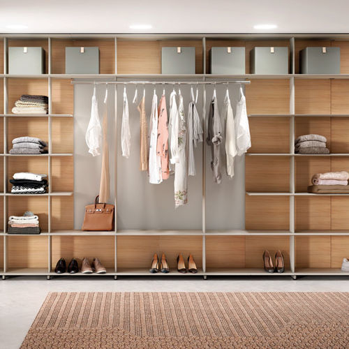 Armadio con fissaggio a muro - Systemtronic - contemporaneo / in metallo / con porta a fisarmonica