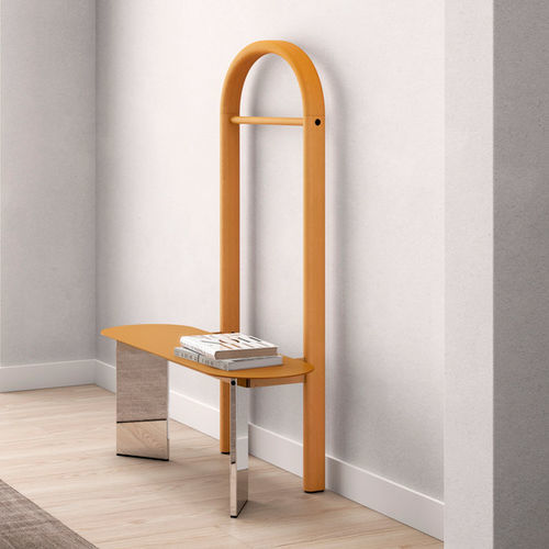 Panca contemporanea - VALET STAND - Systemtronic - in frassino / in alluminio / senza schienale