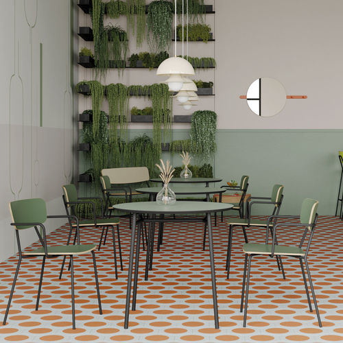 Tavolo da pranzo contemporaneo - Ibetta - Sculptures Jeux - in rovere / in noce americano / in laminato