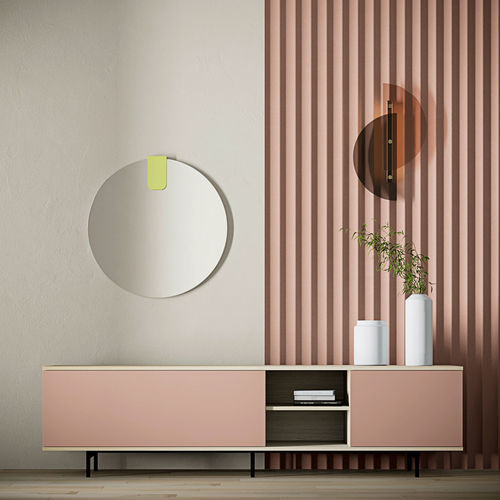 Credenza contemporanea - 7For - Sculptures Jeux - in legno laccato / in rovere / in noce americano