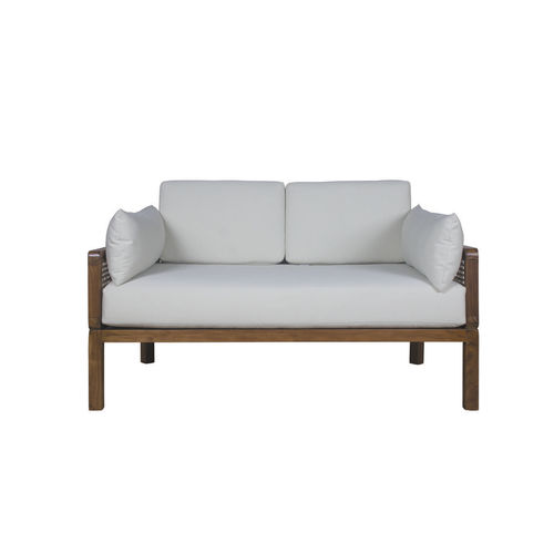Divano contemporaneo - Dual - Il Giardino di Legno - da esterno / in tessuto / con braccioli