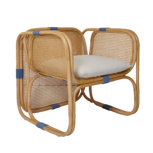 Poltrona contemporanea - Capriccio - Il Giardino di Legno - in tessuto / in rattan / in bambù