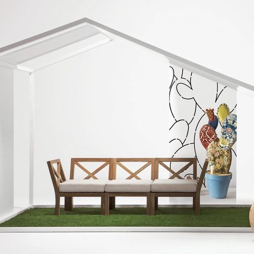 Divano modulare - Venezia - Il Giardino di Legno - contemporaneo / da giardino / in tessuto