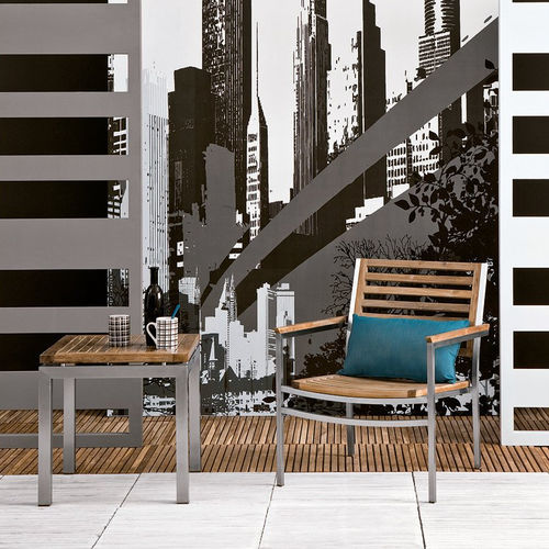 Poltrona contemporanea - Berbeda - Il Giardino di Legno - in teak / in teak / in acciaio inossidabile