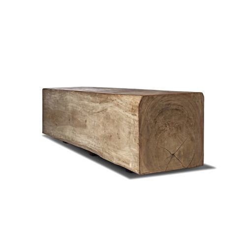 Panca da giardino design minimalista - Suar - Il Giardino di Legno - in legno / senza schienale / senza braccioli