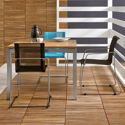 Sedia da giardino contemporanea - Avalon - Il Giardino di Legno - da interno / in acciaio inossidabile / con supporto in acciaio inossidabile